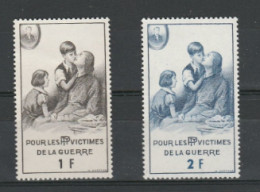 Pour Les Victimes De La Guerre PTT N° 82  83 NEUF ** - Guerre (timbres De)