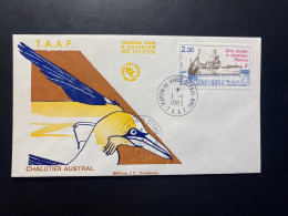 Enveloppe 1er Jour "Chalutier Austral" - 01/01/1983 - 100 - TAAF - Saint Paul - Bateaux - FDC