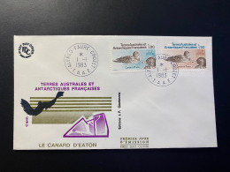 Enveloppe 1er Jour "Faune - Les Canards" - 01/01/1983 - 97/98 - TAAF - Crozet - Oiseaux - FDC