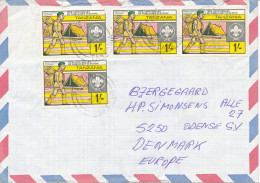 Tanzania Air Mail Cover Sent To Denmark 21-7-1984 SCOUTING Stamps - Tanzania (1964-...)