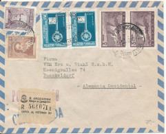 Argentina Registered Air Mail Cover Sent To Germany 23-12-1957 - Poste Aérienne