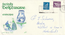 Ierland 1978, Letter Sent To Netherland, Irish Delftware - Cartas & Documentos