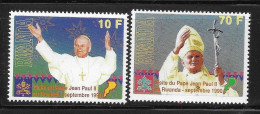 Rwanda 1990 Visit Of Pope John Paul II MNH - Nuevos