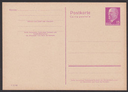 Walter Ulbricht  Ganzsachenkarte, DDR P72 * 15 Pf - Postcards - Mint