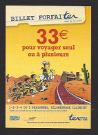 CPM SNCF  Billet Forfaiter  -  Pour Voyager Seul Ou à Plusieurs  -  Thème Lucky Luke Et Les Dalton - Comicfiguren