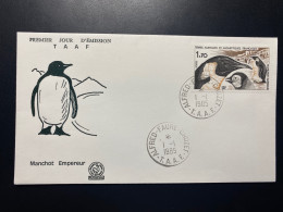 Enveloppe 1er Jour "Le Manchot Empereur" - 01/01/1985 - 109 - TAAF - Crozet - Oiseaux - FDC