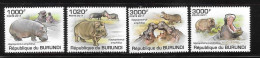 Burundi 2011 Hippos Hippopotamus Animal MNH - Unused Stamps