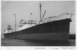 Pétrolier Français ASTARTE - Carte Photo éditions Marius Bar - Bateau/ship/schiff - Petroleros