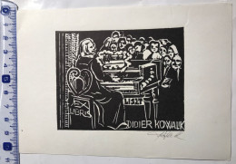 Exlibris Rozsa Toth. Musique Piano Liszt. Ex-libris Rozsa Toth. Music Piano Liszt - Bookplates