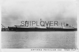 Pétrolier Français ANTINEA - Carte Photo éditions Marius Bar - Bateau/ship/schiff - Petroliere