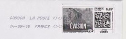 MON TIMBRE EN LIGNE " EVASION " OBLITÉRÉ TOSHIBA 05505A SUR ENVELOPPE ENTIÈRE (507)_Ti1449 - Autres & Non Classés