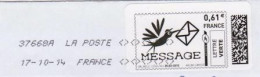 MON TIMBRE EN LIGNE " MESSAGE Oiseau Lettre " OBLITÉRÉ SUR ENVELOPPE ENTIÈRE (054)_Ti790 - Altri & Non Classificati