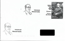 SPAIN. FDC. MANUEL AZAÑA. PRESIDENT OF THE SPANISH REPUBLIC. ALCALA DE HENARES. 2024 - FDC