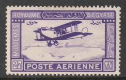 Egypt Scott C1 - SG132, 1926 Airmail 27m MH* - Luftpost