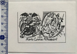 Exlibris Jamar Sorcière Chauve-souris Roi Reine Princesse Chevalier Ex-libris Jamar Witch Bat King Queen Princess Knight - Ex-libris