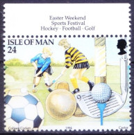 Isle Of Man 1994 MNH, Sports, Field Hockey, Golf, Soccer - Golf