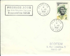 Envellope FRANCE COLONIES POLYNESIE 1e Jour N° ??? Y & T - Covers & Documents