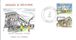 Envellope COTE D'IVOIRE 1e Jour N° 541 - 542 Y & T  - Côte D'Ivoire (1960-...)