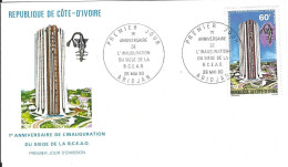 Envellope COTE D'IVOIRE 1e Jour N° 539 Y & T  - Côte D'Ivoire (1960-...)