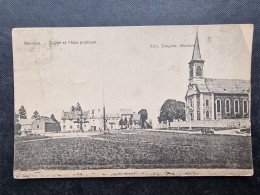 CP BELGIQUE (V1619) MONTZEN (2 Vues) Eglise Et Place Publique - Blieberg
