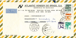 Brazil Air Mail Cover Sent To Denmark 20-10-1983 And Redirected To A New Address - Poste Aérienne