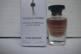 YVES ROCHER " SECRETS D'ESSENCES: VANILLE NOIRE   "  MINI EDP 5 ML  LIRE ET VOIR ::!! - Miniaturen Damendüfte (mit Verpackung)