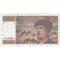 France, 20 Francs, Debussy, 1997, A.050, TTB, Fayette:66 Ter.2, KM:151i - 20 F 1980-1997 ''Debussy''