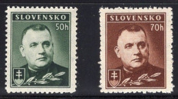 Slovakia Slovensko Serie 2v 1939 Josef Tiso MNH - Nuevos