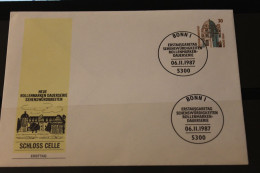 Deutschland 1987; Freimarken:  Sehenswürdigkeiten: FDC Ganzsache: Schloß Celle 30 Pf; MiNr. 1339 - Enveloppes Privées - Oblitérées