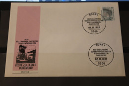 Deutschland 1987; Freimarken:  Sehenswürdigkeiten: FDC Ganzsache: Dortmund 80 Pf; MiNr. 1342 - Buste Private - Usati