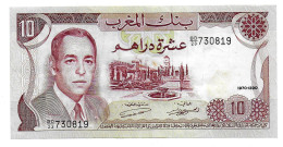 (Billets). Maroc. Morocco. 10 Dirhams 1970 1390. N°BD/23 730819. P 57. - Morocco