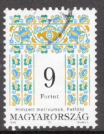 Hungary 1995  Single Stamp Celebrating  Folklore Motives In Fine Used - Gebruikt