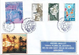 Lettre De SAINT BARTHELEMY (St Barts)  Petites Antilles, Adressée En Andorre, Avec Timbre à Date Arrivée - Brieven En Documenten