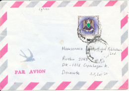 Libya Air Mail Cover Sent To Denmark - Libia