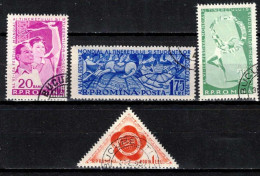 Roumanie 1957 Mi 1658-61 (Yv 1525-8), Obliteré - Gebraucht