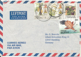 Malaysia Selangor Air Mail Cover Sent To Germany 3-1-1998 BIRD Stamp - Malaysia (1964-...)