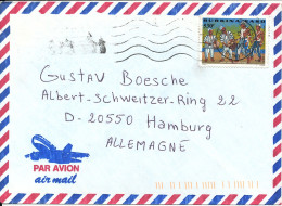 Burkina Faso Air Mail Cover Sent To Germany 3-10-2000 Single Franked - Burkina Faso (1984-...)