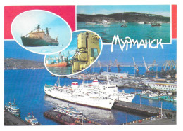 Arctique. North Pole. 01.03.92 CP Port De Murmansk. Brise Glace Atomic Icebreaker Arktika. - Navi Polari E Rompighiaccio