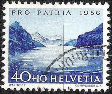 Schweiz Suisse PRO PATRIA 1956: Walensee Zu WII 80 Mi 631 Yv 580 Mit Stempel WETTERHORN ? (Zu CHF 11.00) - Escalada