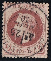 France N°26B - Oblitéré - TB - 1863-1870 Napoleon III Gelauwerd