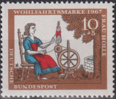 1967 Deutschland > BRD, ** Mi:DE 538, Sn:DE B426, Yt:DE 403, Frau Holle, Märchen Der Brüder Grimm - Fairy Tales, Popular Stories & Legends