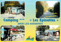 38 - Les Avenières - Camping Les Epinettes - Multivues - CPM - Carte Neuve - Voir Scans Recto-Verso - Les Avenières