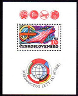 CZECHOSLOVAKIA 1980 Intercosmos Space Programme Perforated Block MNH / **..  Michel Block 40A - Blocchi & Foglietti