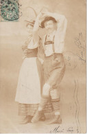 RAMBERVILLERS - Un Couple De Danseurs En 1907 ( Carte Photo à Destination De Québec  ) - Rambervillers