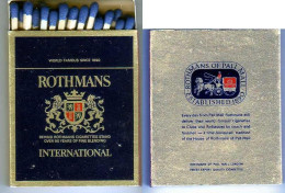 Boîte D'Allumettes - CIGARETTES ROTHMANS - Cajas De Cerillas (fósforos)