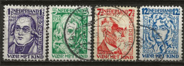 PAYS-BAS: Obl., N° YT 215 à 218, Série, TB - Used Stamps