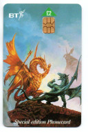 Dragons Dragon Of Summer Flame Télécarte BT Royaume-Uni Angleterre Phonecard Telefonkarte (K 29) - Collezioni