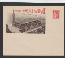 Entier Enveloppe Expo De Lille 1933 . Neuve . - Buste Postali E Su Commissione Privata TSC (ante 1995)