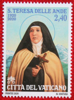 Saint Teresa Of The Andes Birth Centenary 2020 Mi - Yv - POSTFRIS / MNH / ** VATICANO VATICAN - Unused Stamps