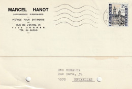 1971, Marcel Hanot, Ougree, Monuments Funeraires - Storia Postale